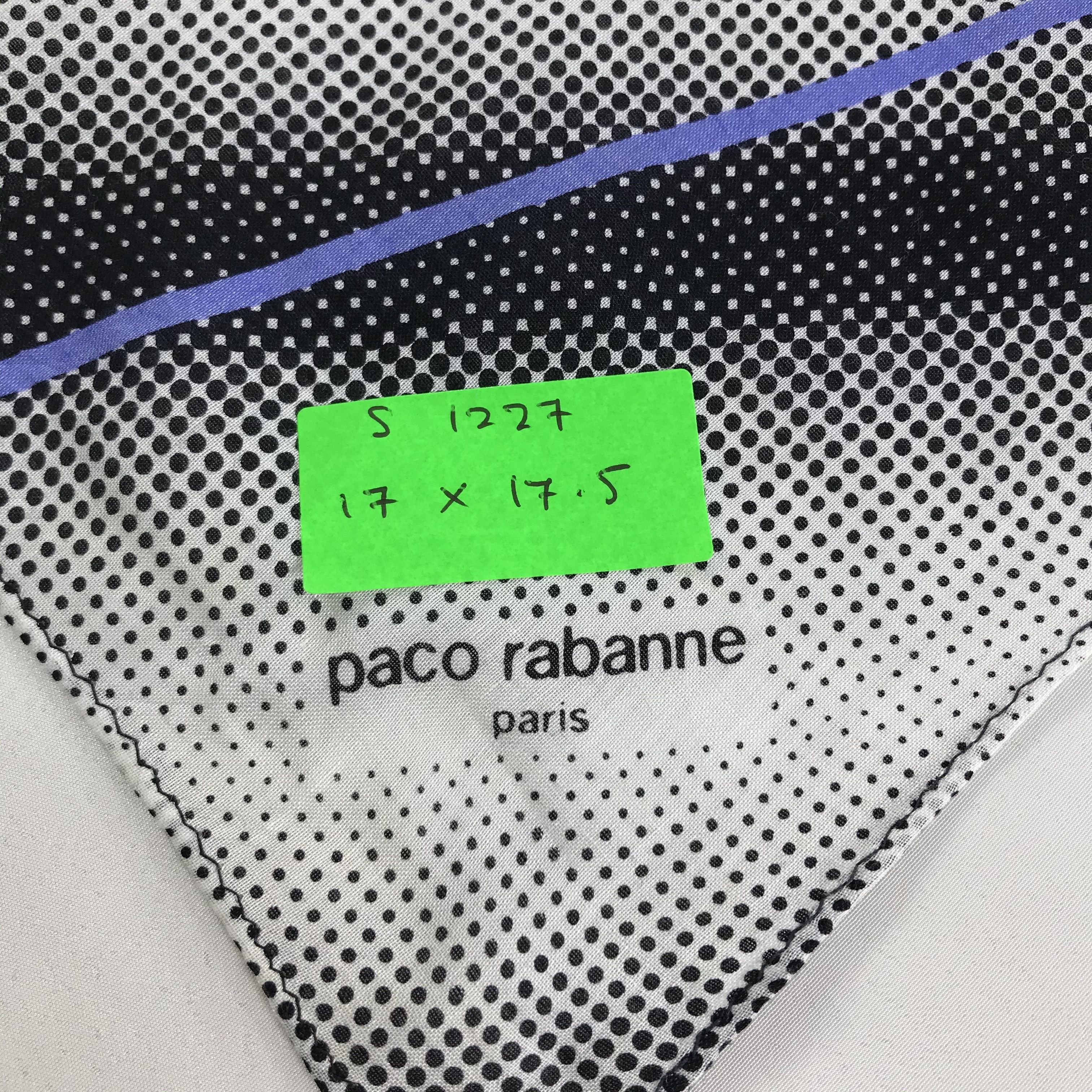 Vintage Paco Rabanne Bandana / Handkerchief / Neckerchief - S1227 Size ONE SIZE - 5 Thumbnail