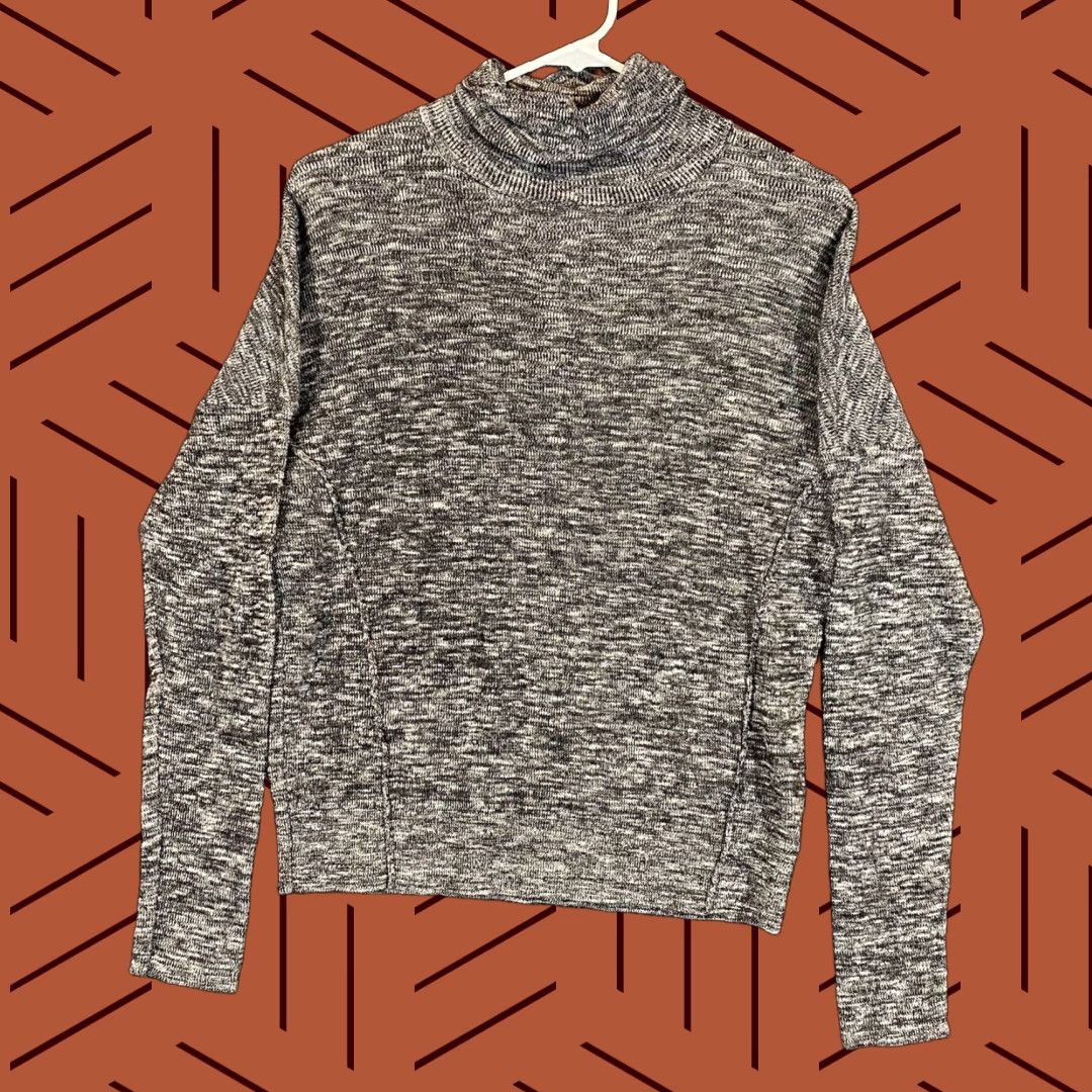Anthropologie ANTHROPOLOGIE MOTH Sweater Women's Medium Gray Cowl Neck Turtleneck Knit Pullover Knitwear Bohemian Lightweight Size M / US 6-8 / IT 42-44 - 1 Thumbnail