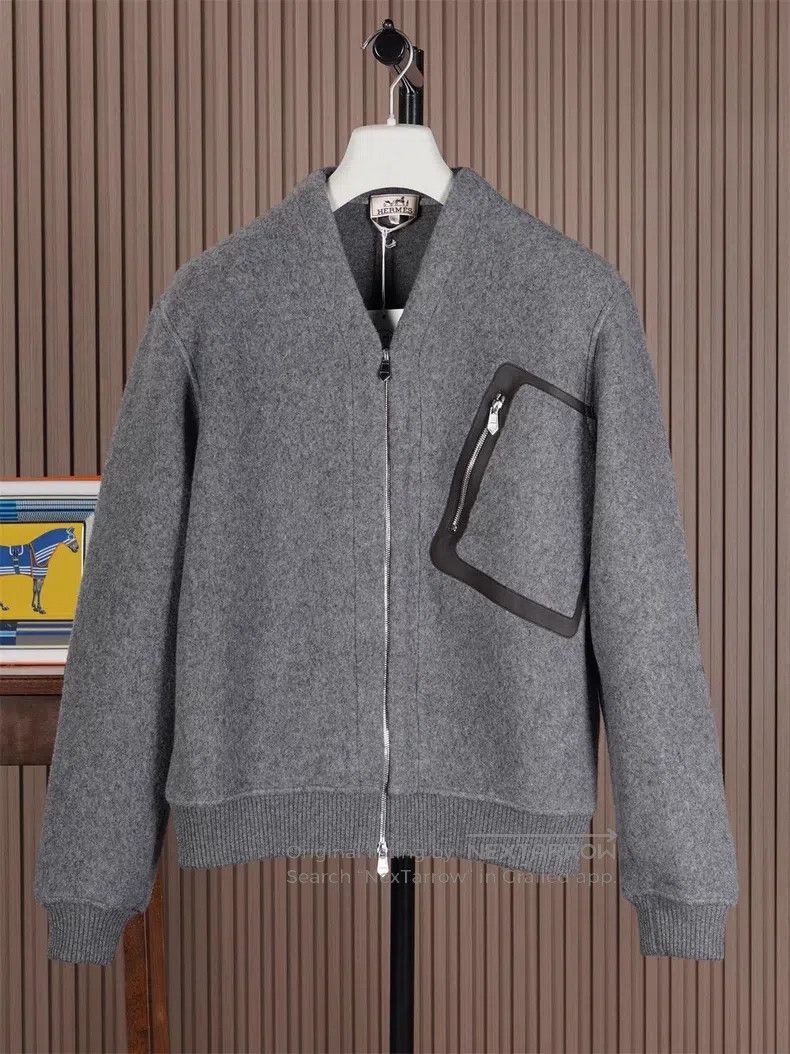 Hermes Hermes Thick Wool Knit Jacket Size US M / EU 48-50 / 2 - 1 Thumbnail