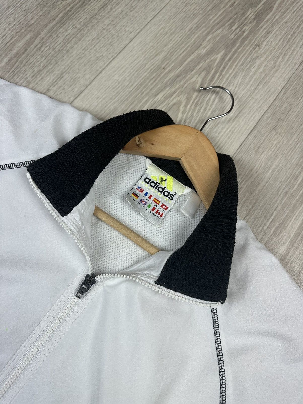 Adidas × Vintage Vintage Men’s Adidas Equipment Zip Track Top Jacket Size US S / EU 44-46 / 1 - 8 Thumbnail