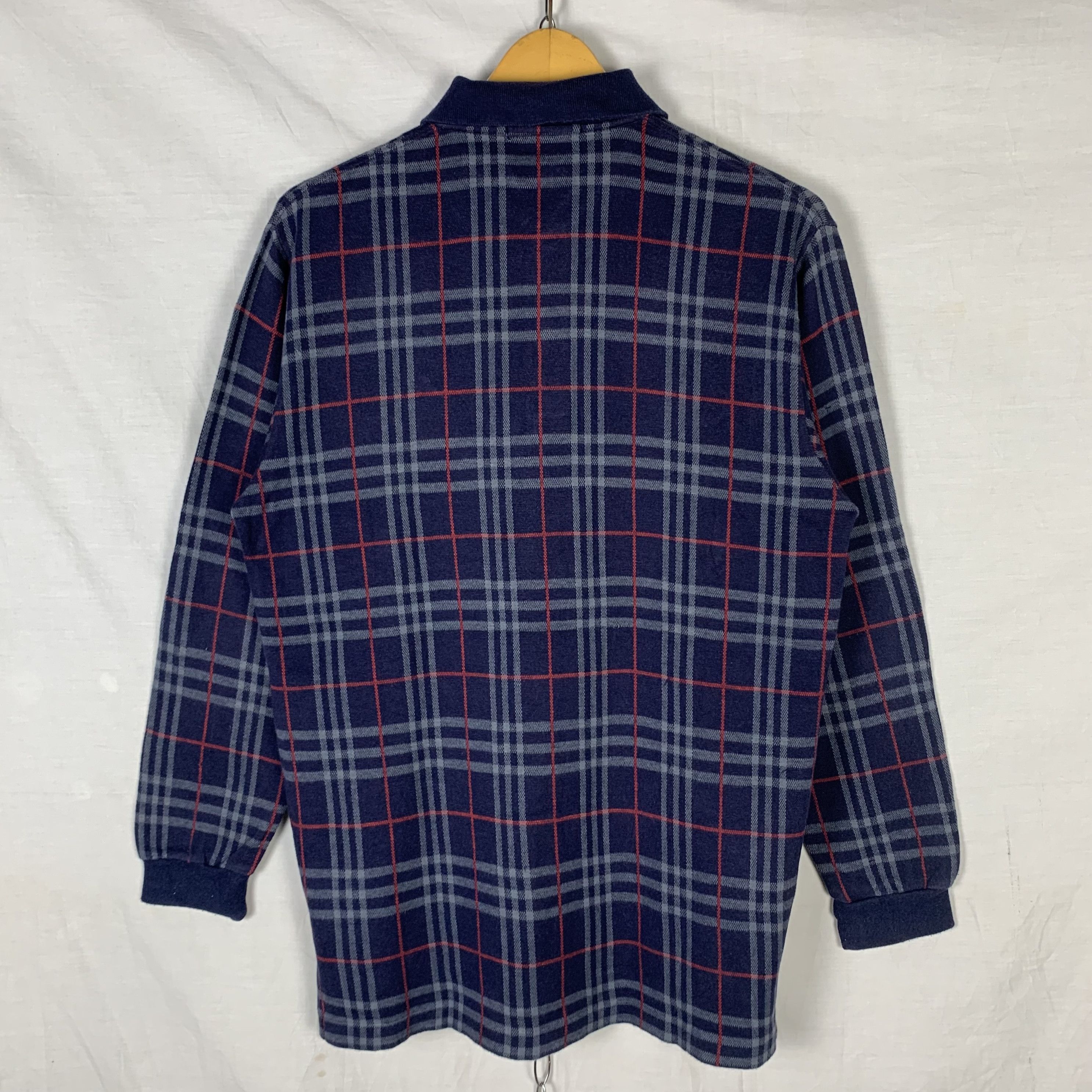 Burberry Vintage Burberry Longsleeve Polo Shirt Size US M / EU 48-50 / 2 - 5 Thumbnail