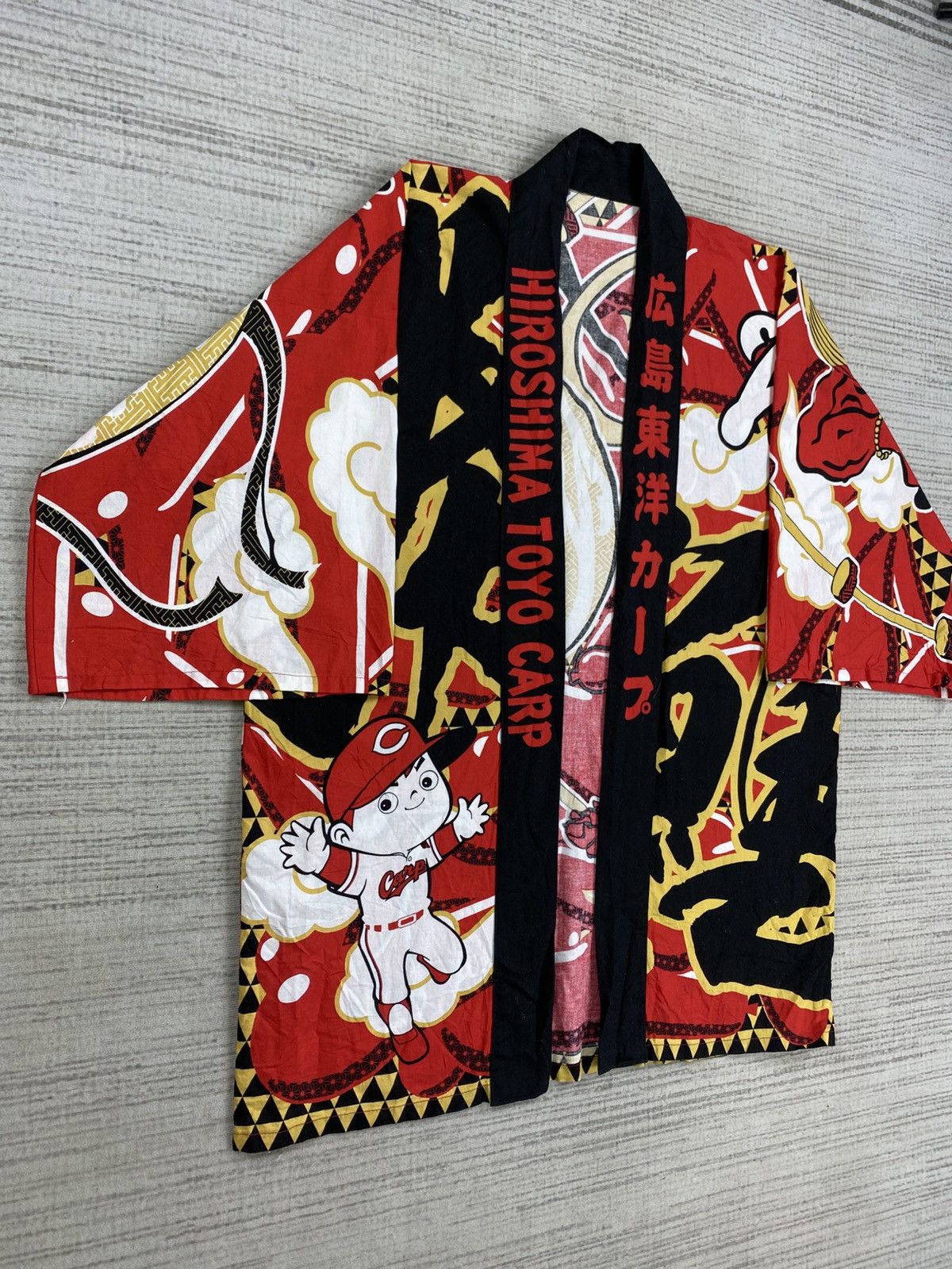 Japanese Brand Vintage Hiroshima Toyo Carp Kimono Japan Rare Design Size US L / EU 52-54 / 3 - 3 Thumbnail