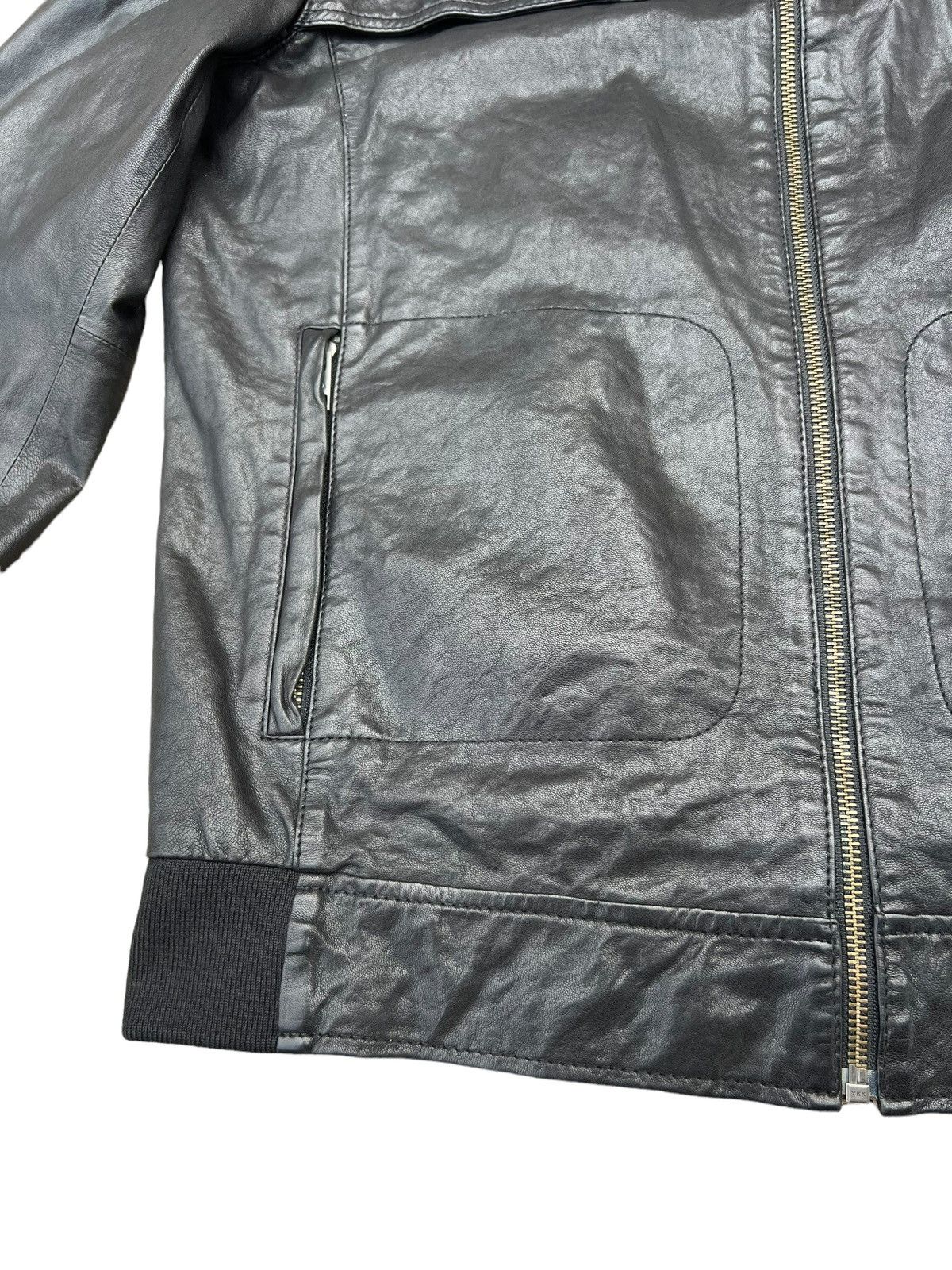 Saba Mens SABA MW10075 Lamb Leather Racer Jacket Size US S / EU 44-46 / 1 - 5 Thumbnail
