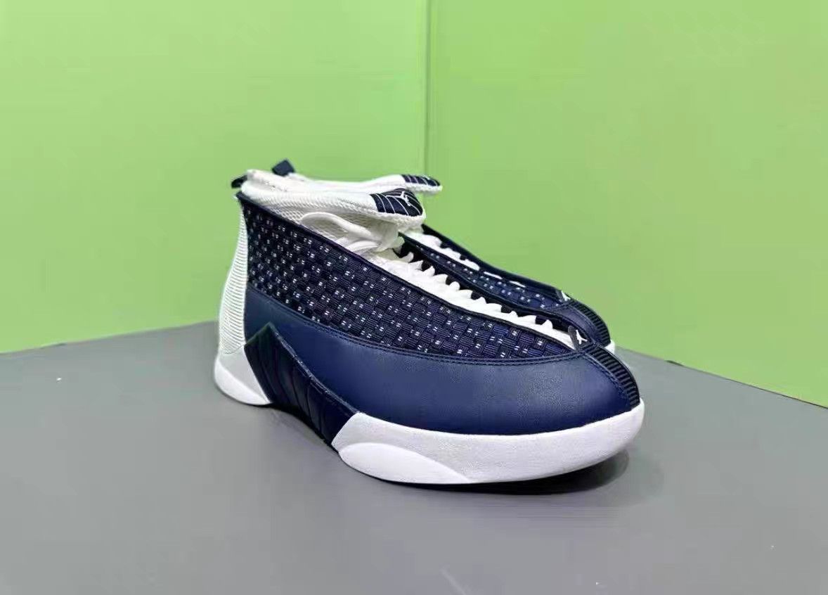 Jordan Brand Air Jordan 15 Obsidian Basketball Shoes K15 Size US 10 / EU 43 - 3 Thumbnail