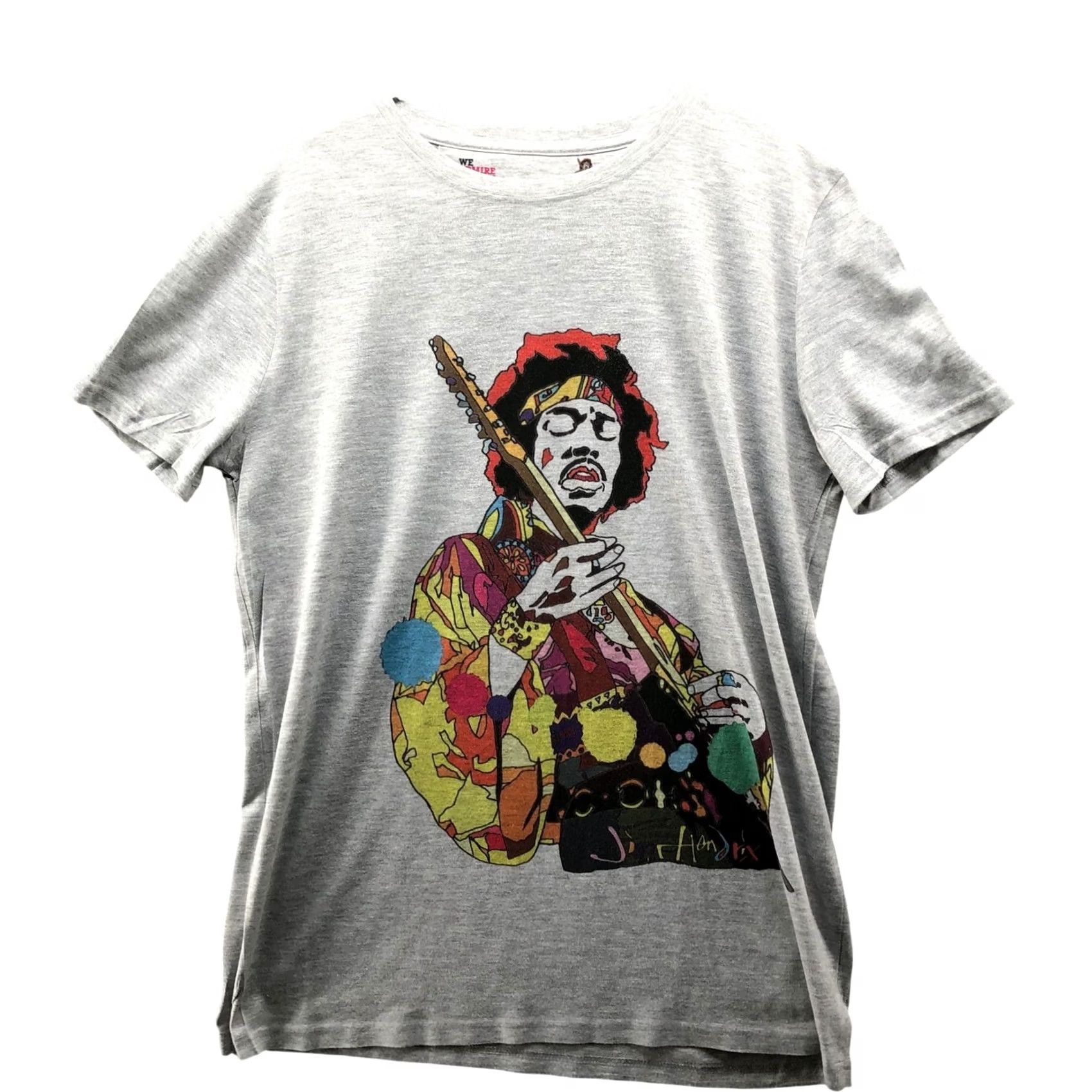 Vintage Jimi Hendrix Graphic Pop Art T Shirt Mens XXL Gray Short Sleeve DanIel Davidson Size US XXL / EU 58 / 5 - 2 Thumbnail