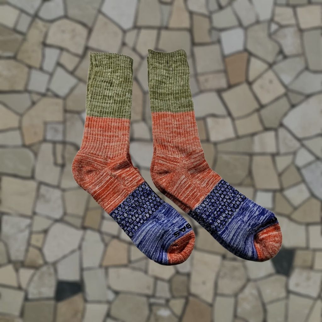 Vintage Bombas Socks Space Dye Calf Size XL Lot Of 2 Pairs Size ONE SIZE - 1 Thumbnail