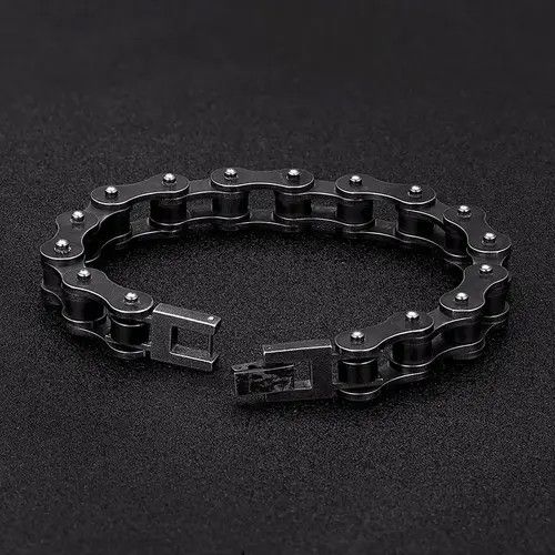 Jewelry Vintage Bicycle Chain Wide Bracelet Punk Gothic Rock Size ONE SIZE - 4 Thumbnail
