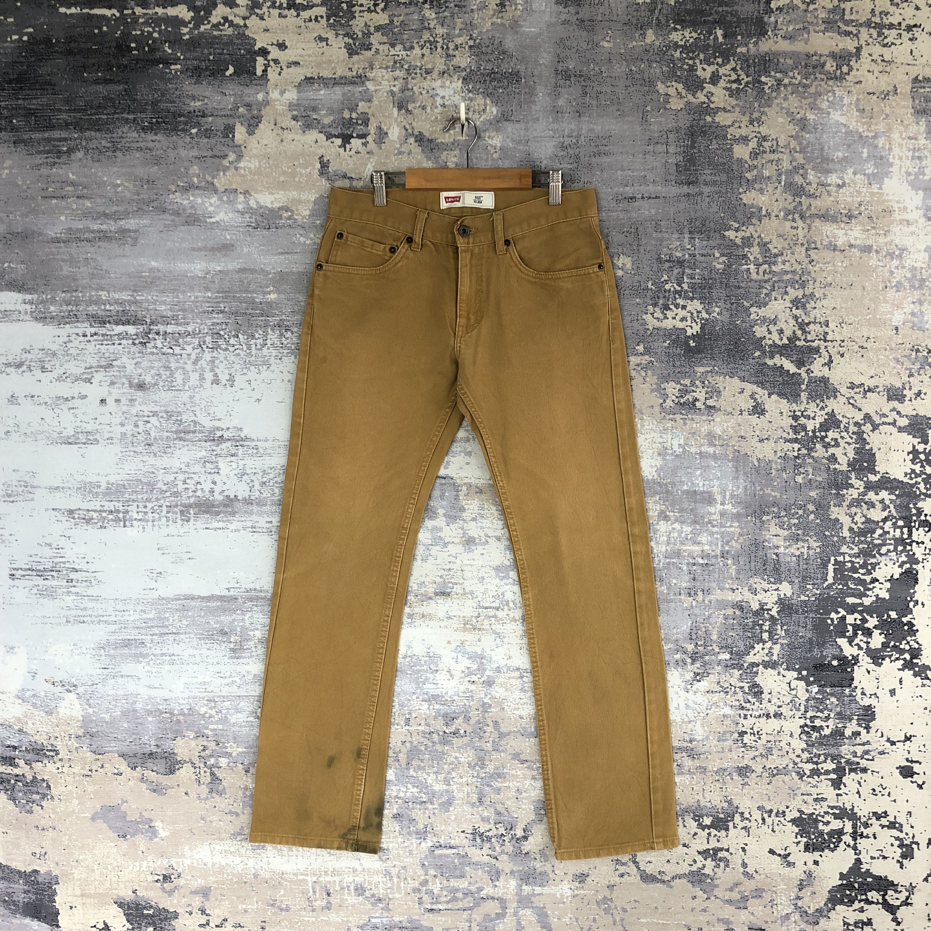 Levi's Vintage Levis 511 Skinny Slim Tapered Jeans Brown Denim Size 28" / US 6 / IT 42 - 1 Thumbnail