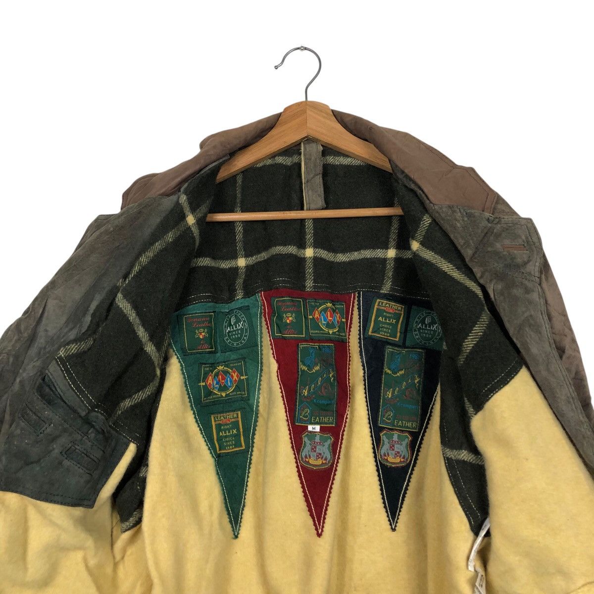 Japanese Brand × Vintage 📌Vintage Genuine Leather Bomber Jacket Allix Issey Miyake Size US M / EU 48-50 / 2 - 15 Thumbnail