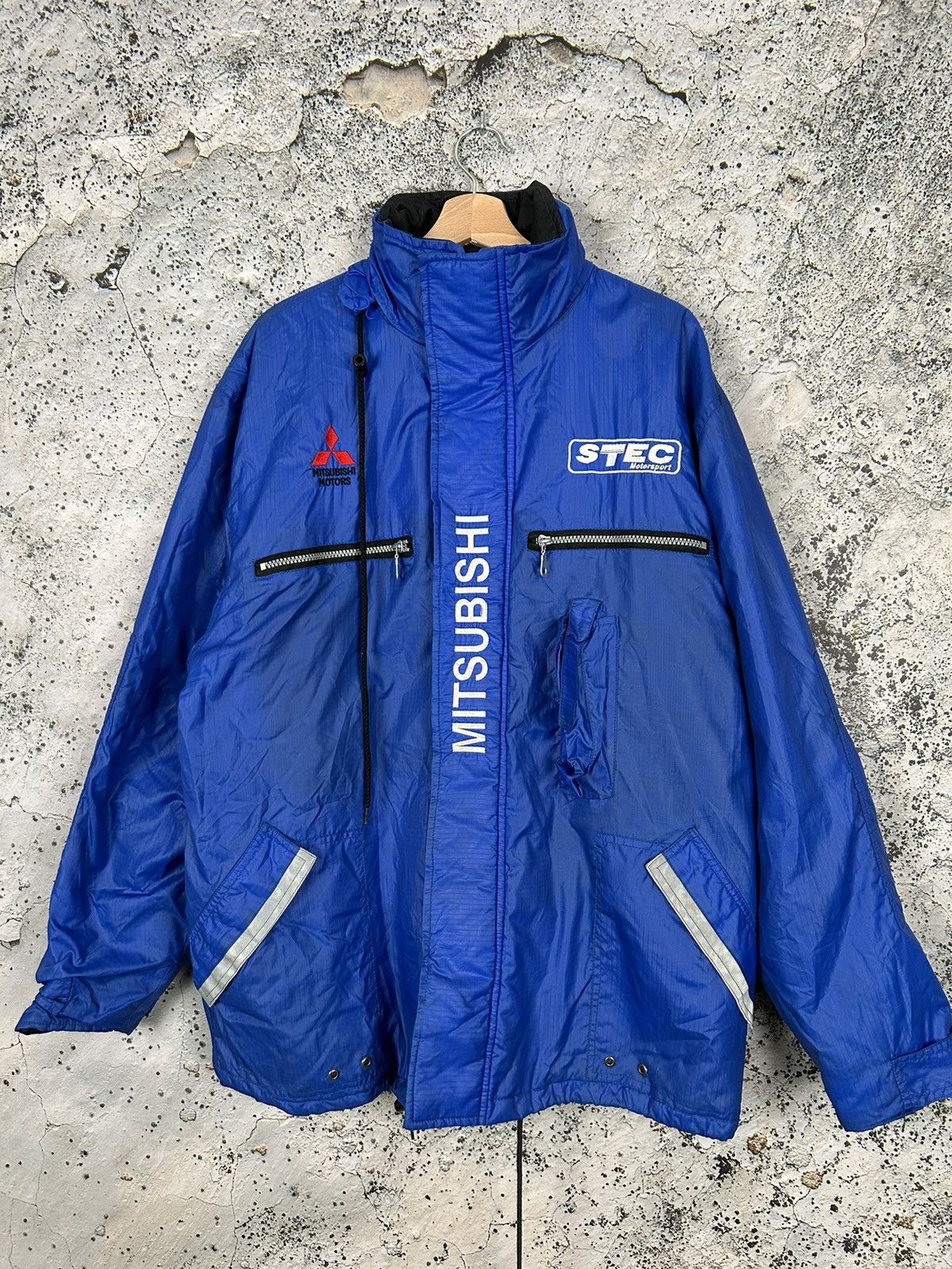 image of Mitsubishi Racing Motorsport Jacket Really 90's in Blue, Men's (Size XL)