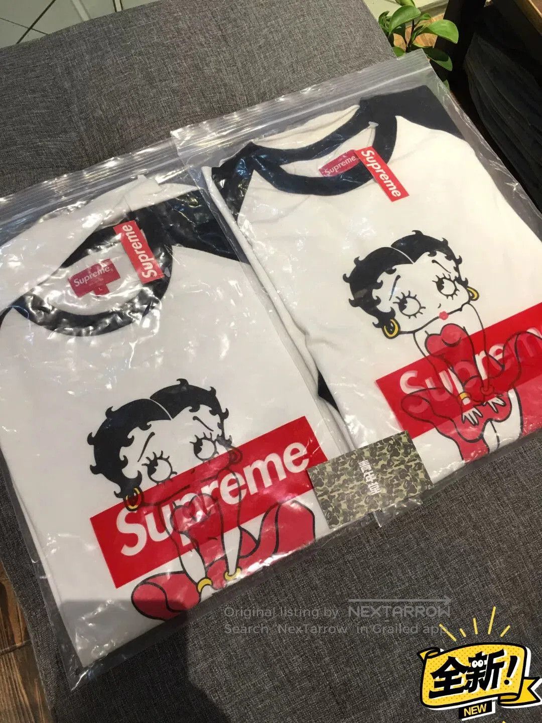 SUPREMEBEING supreme betty boop raglan long sleeve tee. Size L / US 10 / IT 46 - 1 Thumbnail