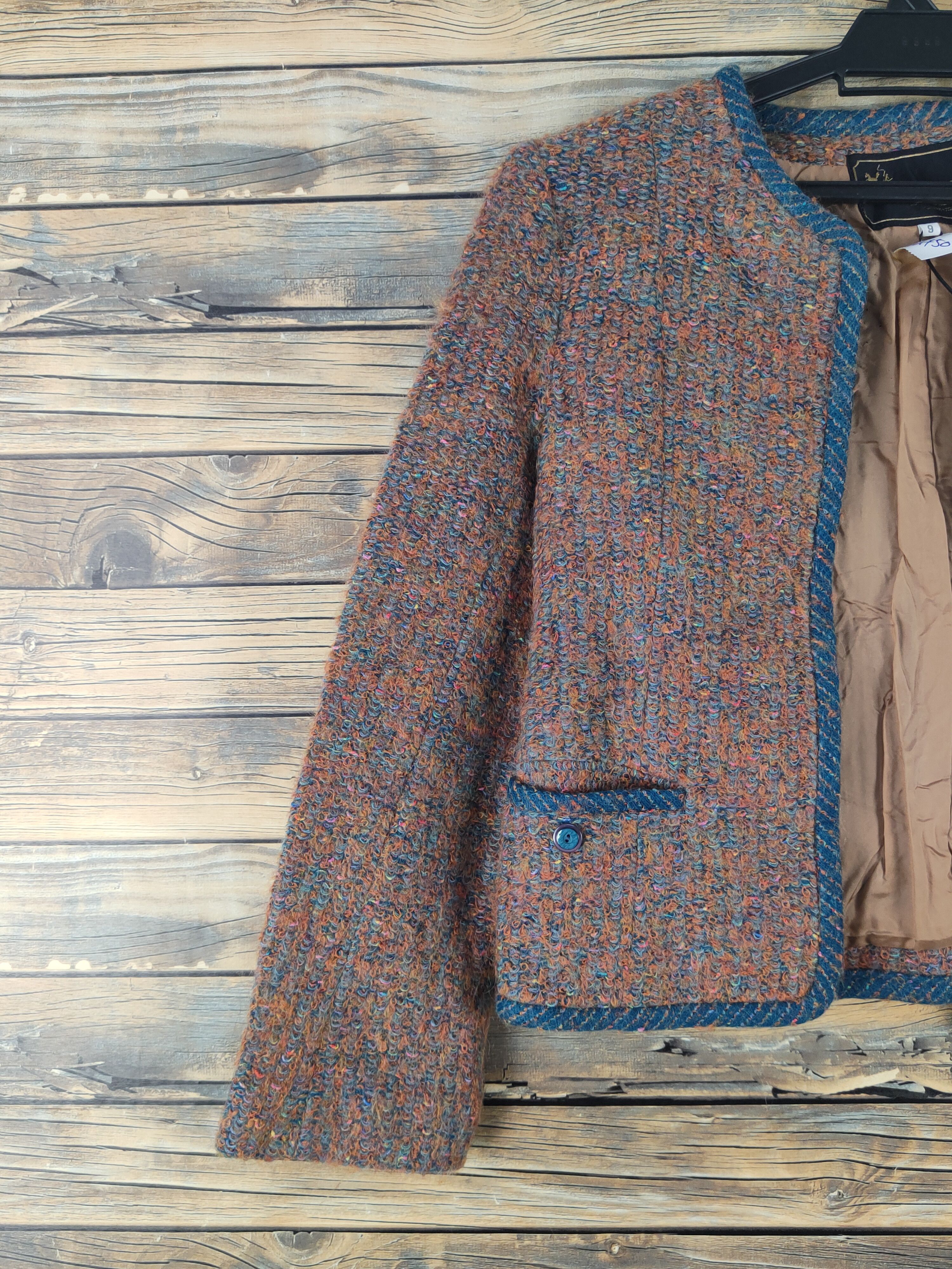 Homespun Knitwear Dorian Brown Knitwear Crop Top Jackets #W1750 Size S / US 4 / IT 40 - 3 Thumbnail