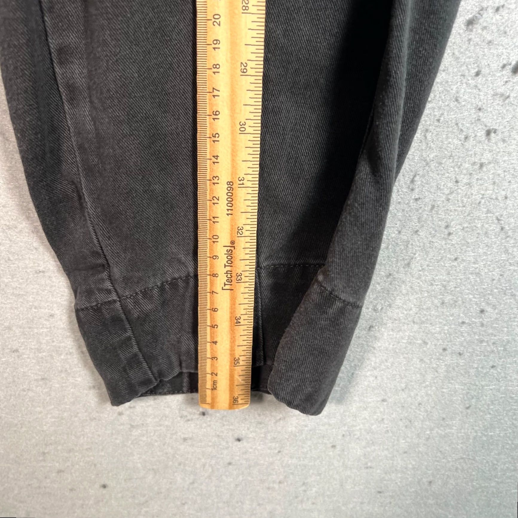 Everlane Everlane Pants Cropped Tencel Lyocell Black Relaxed Fit High Waist Twill Vintage No Size 27" / US 4 / IT 40 - 6 Thumbnail