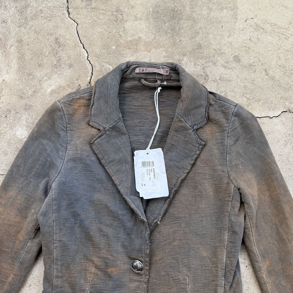 20471120 IMP deluxe Brown Washed Cotton Blazer Jacket Size M / US 6-8 / IT 42-44 - 5 Thumbnail
