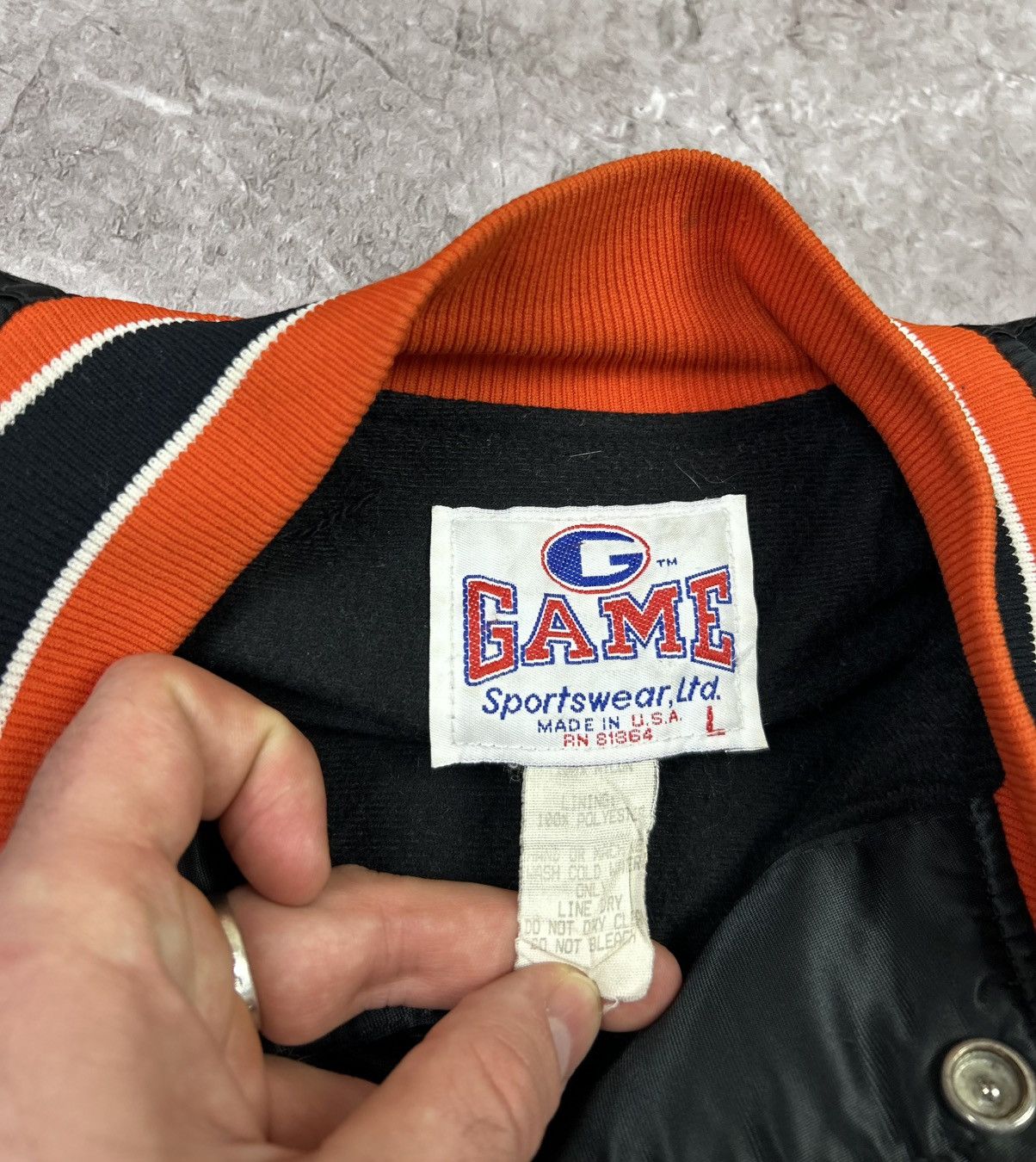 Vintage Vintage 90s Satin Baseball Bomber Jacket Size US L / EU 52-54 / 3 - 6 Thumbnail