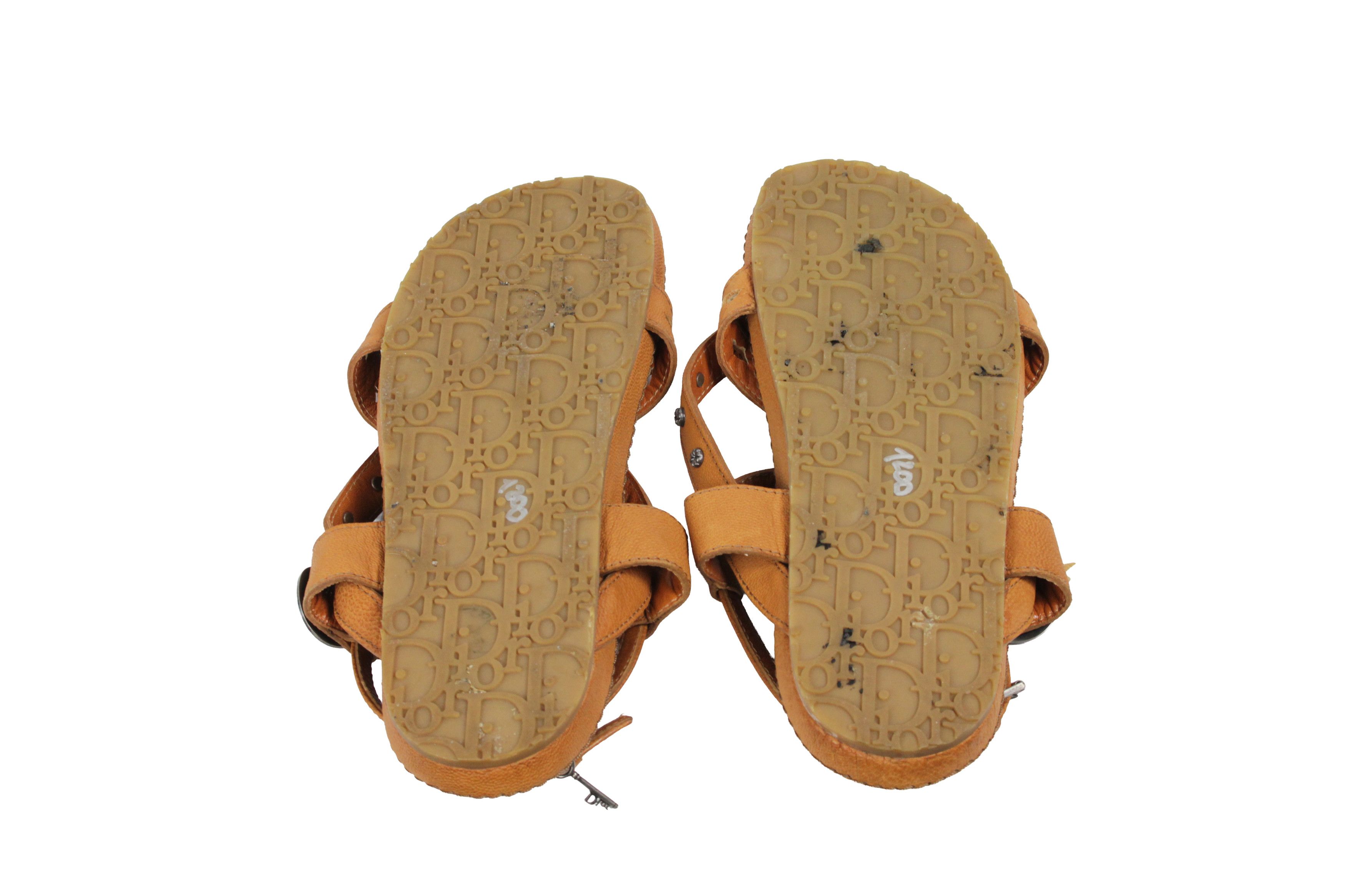 Dior 00S Galliano Era Keychain Y2K Style Sandals Vintage Size US 7 / IT 37 - 8 Thumbnail