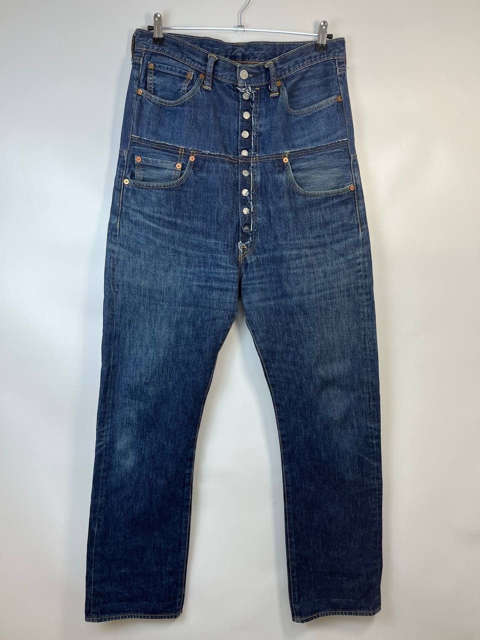 Levi's LEVI'S VINTAGE PATCHWORK DENIM JEANS BUTTON FLY BLUE Size L Size US 32 / EU 48 - 1 Thumbnail