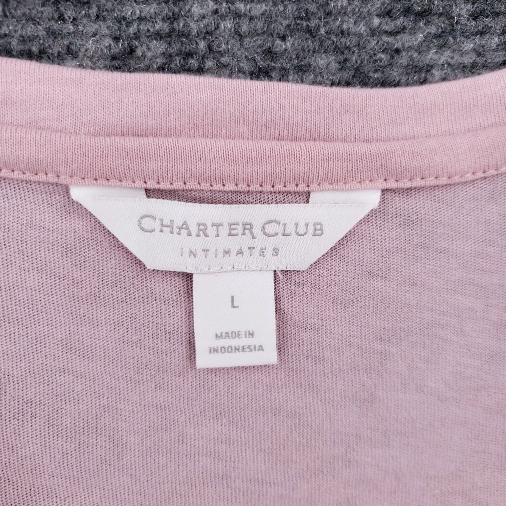 Charter Club Charter Club Pajama Top Womens L Pink Doorbuster T-Shirt Sleepwear NEW Size L / US 10 / IT 46 - 5 Thumbnail