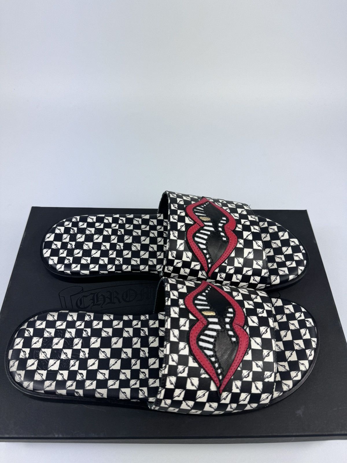 Chrome Hearts MATTY BOY 99 EYES LIPS SLIDES Size US 9 / EU 42 - 2 Thumbnail