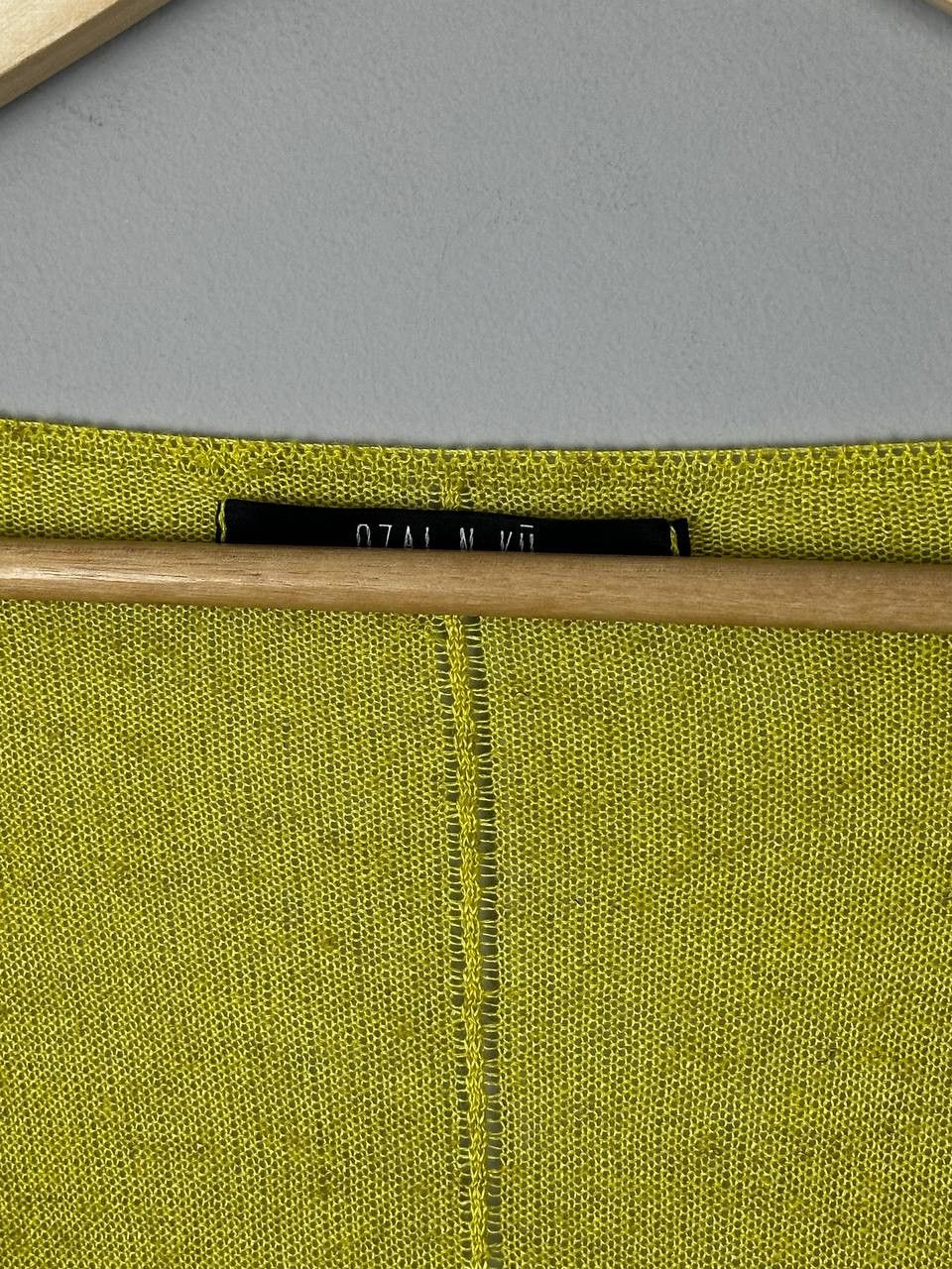 Japanese Brand Ozai N Ku Avant Garde Silk Yellow Blouse Sweater Size M / US 6-8 / IT 42-44 - 7 Thumbnail
