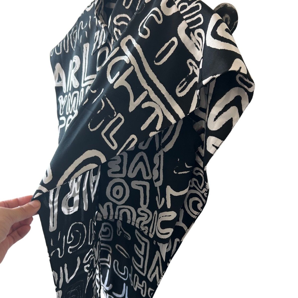 Vintage 90s Scribble Top | Size medium Size M / US 6-8 / IT 42-44 - 4 Thumbnail