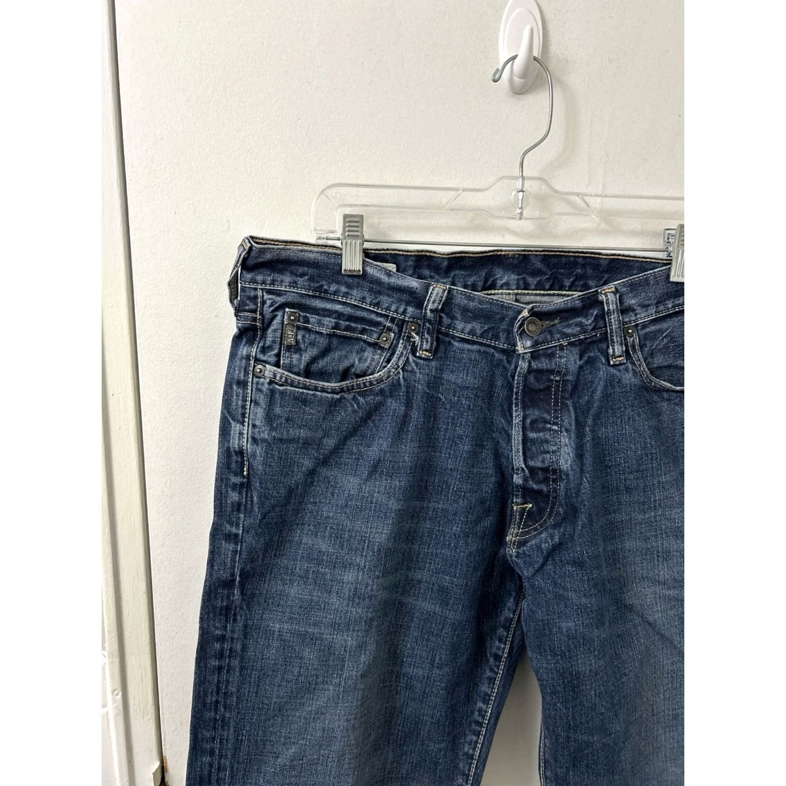 Abercrombie & Fitch VTG Abercrombie & Fitch Kilburn Boot Jeans Mens 34x34 Denim Blue 5-Pocket Bootcut Logo Size US 34 / EU 50 - 4 Thumbnail