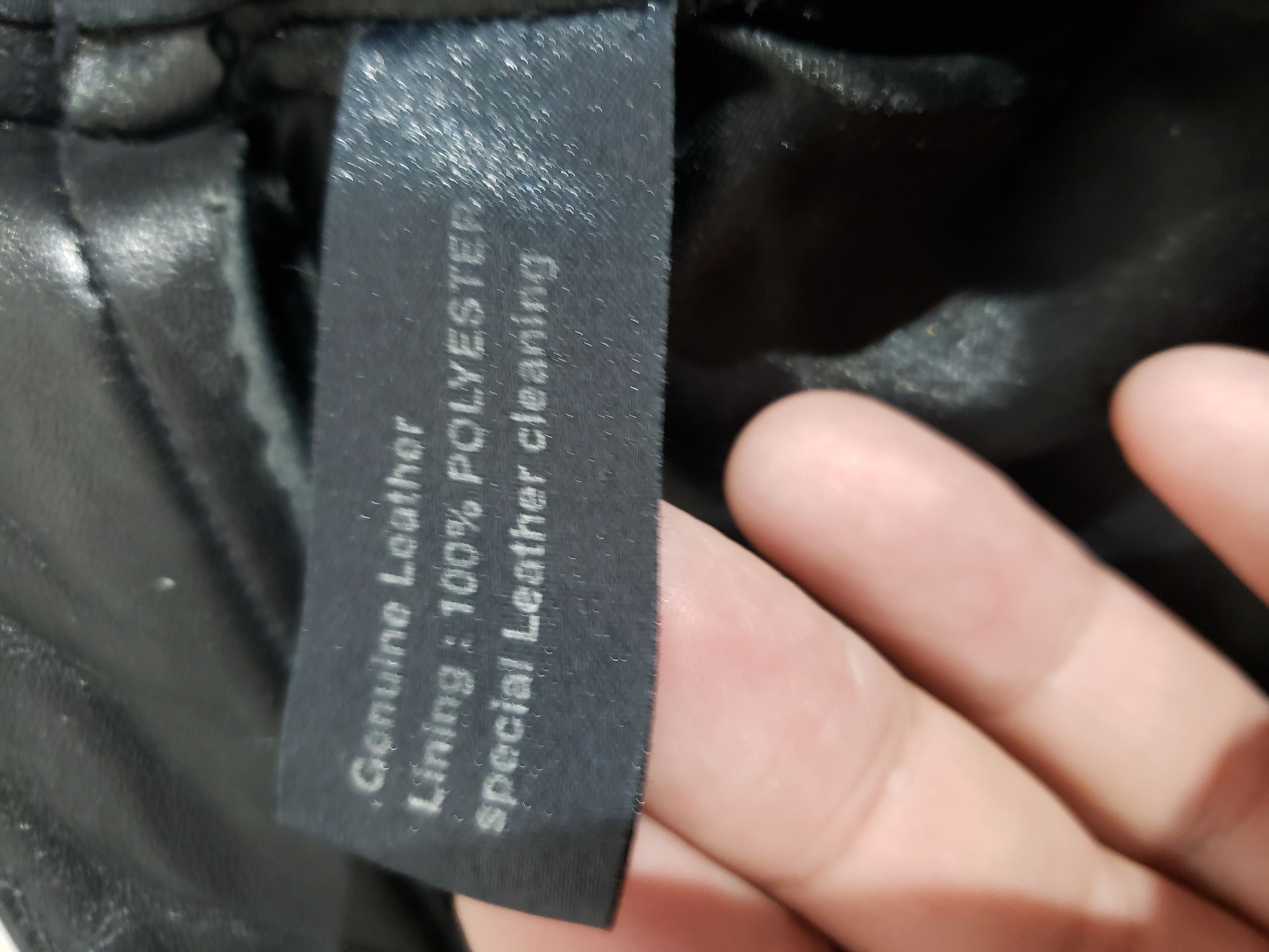 Genuine Leather Women's black leather pants. Size 28" / US 6 / IT 42 - 8 Thumbnail