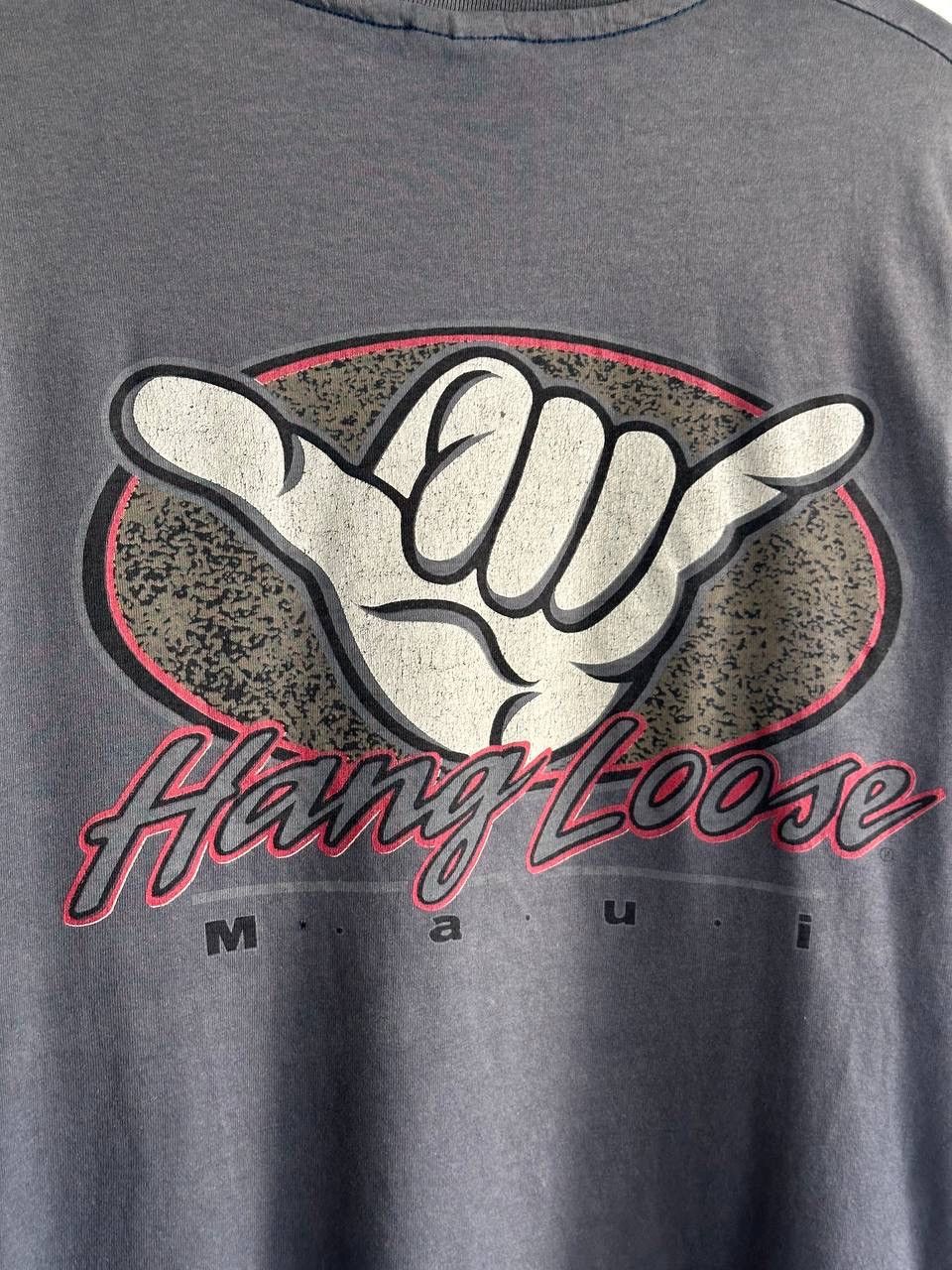 Anvil Vintage 90s Hang Loose Maui Tee Anvil USA Single Stitch Surf Size US XL / EU 56 / 4 - 3 Thumbnail