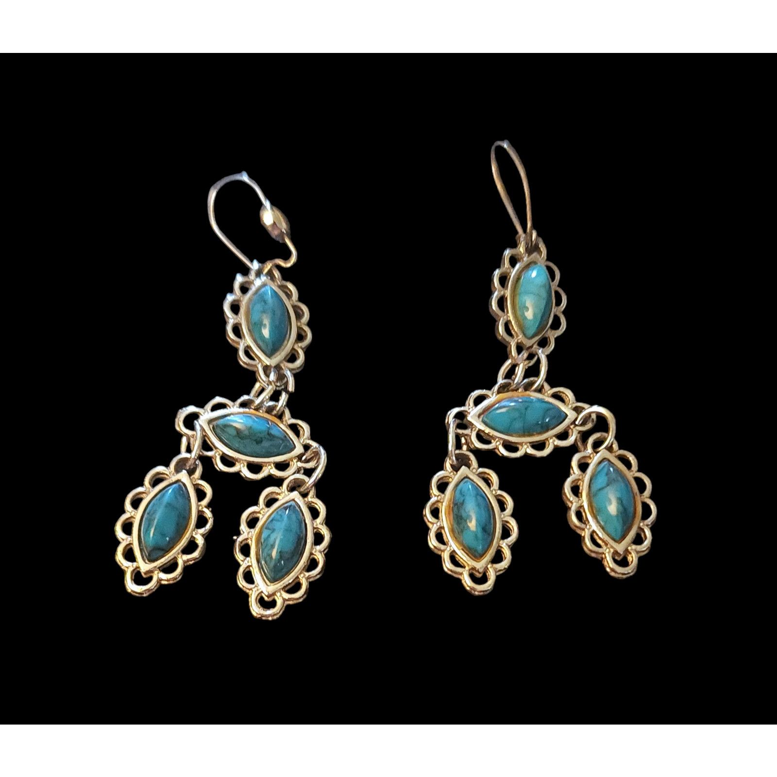 Other Vintage turquoise and silver dangle earrings Size ONE SIZE - 3 Thumbnail
