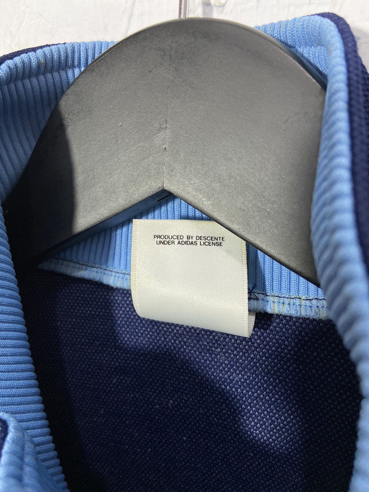 Adidas × Descente Vintage 90s Adidas Trefoil Descente Track Jacket Blue Size US M / EU 48-50 / 2 - 7 Thumbnail