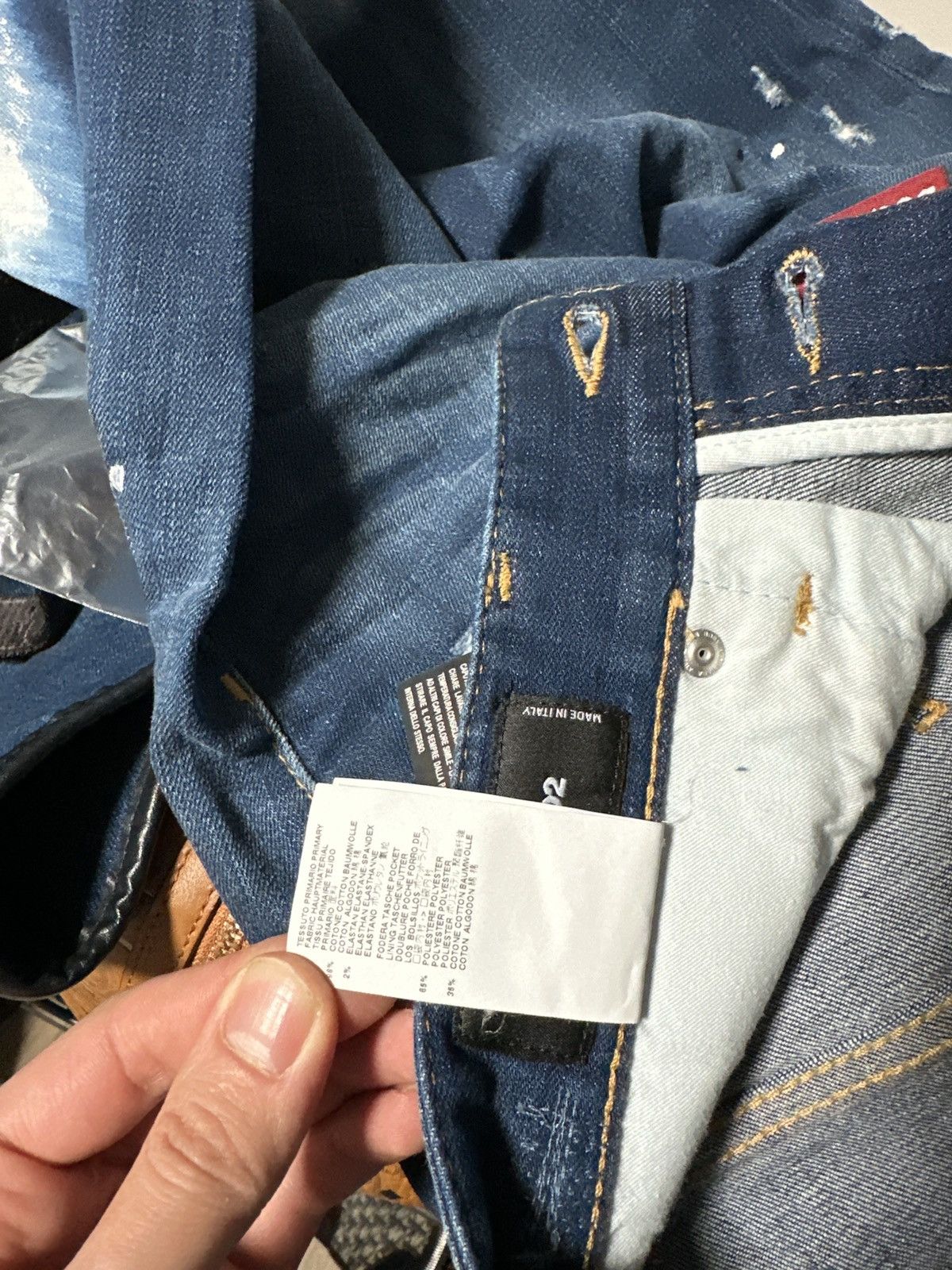 Dsquared2 DSquared2 Denim Painters Jeans Size US 32 / EU 48 - 12 Thumbnail