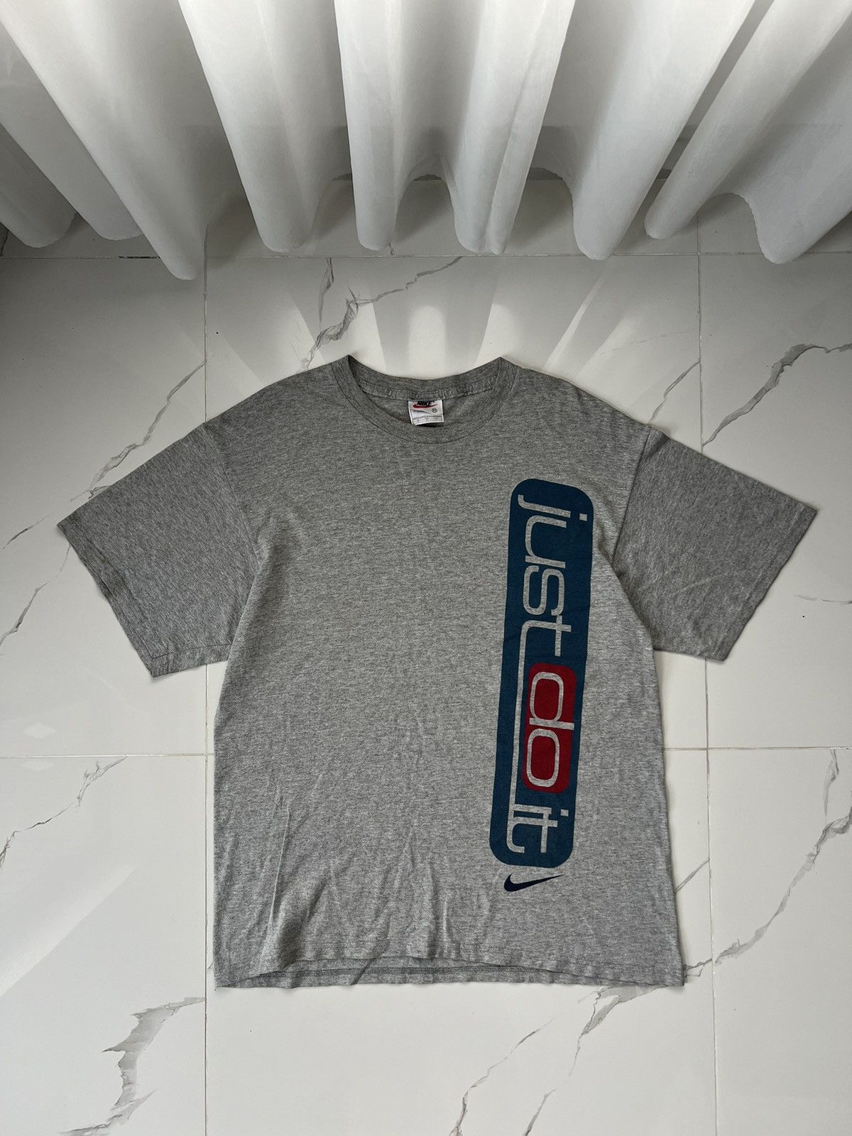Nike × Vintage 90's NIKE JUST DO IT BIG LOGO SWOOSH Y2K TEE Size US M / EU 48-50 / 2 - 1 Thumbnail