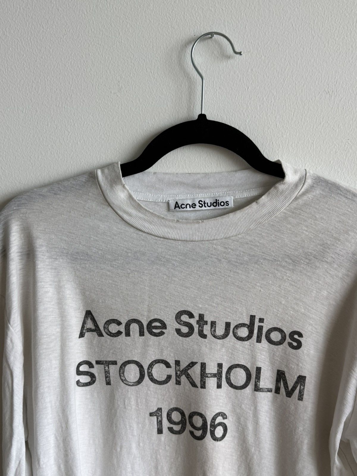 Acne Studios Logo Long Sleeve T-Shirt Size US XXS / EU 40 - 3 Thumbnail