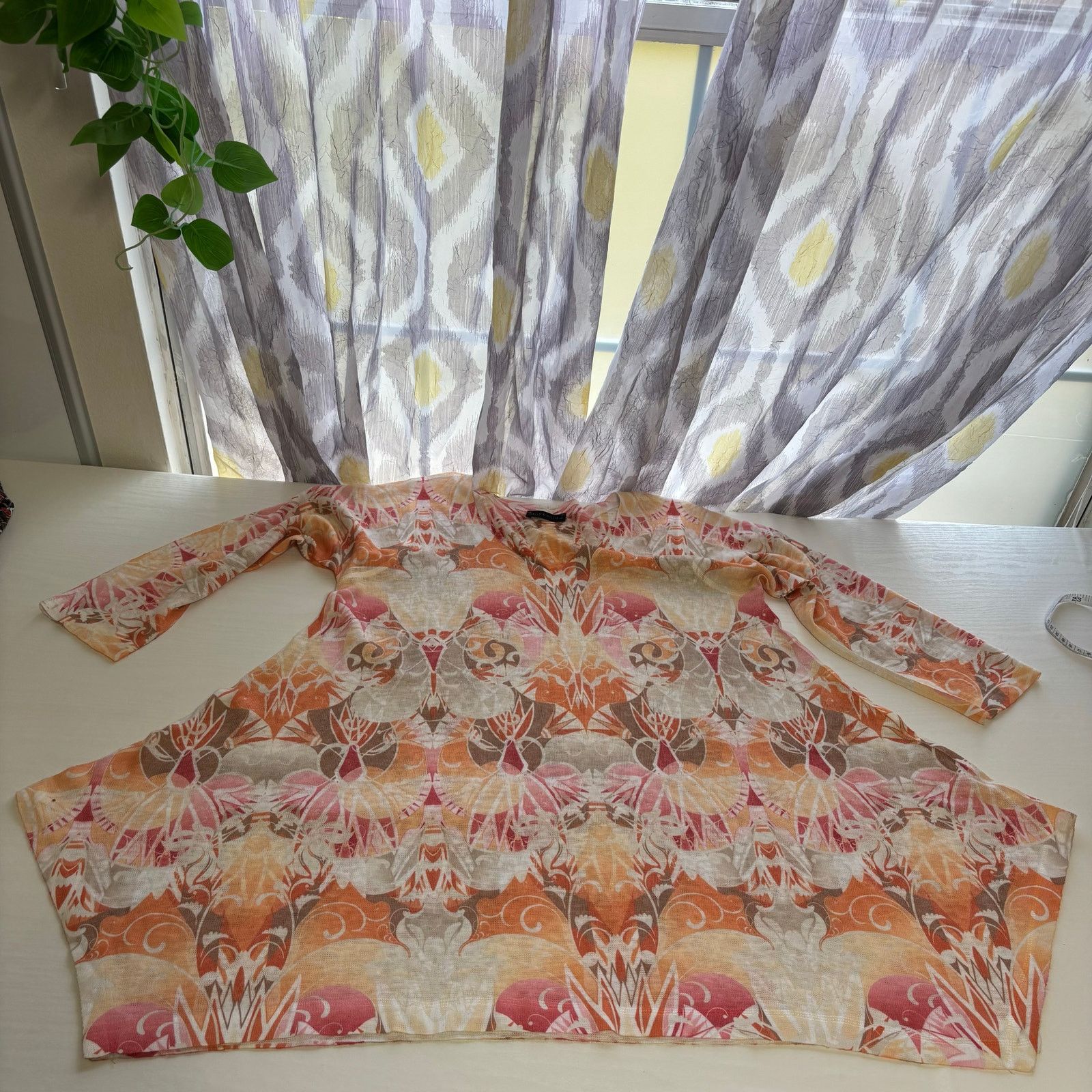Other Nally and Millie 3/4 Sleeve Pink and Coral Tunic Top Size L Size L / US 10 / IT 46 - 11 Thumbnail