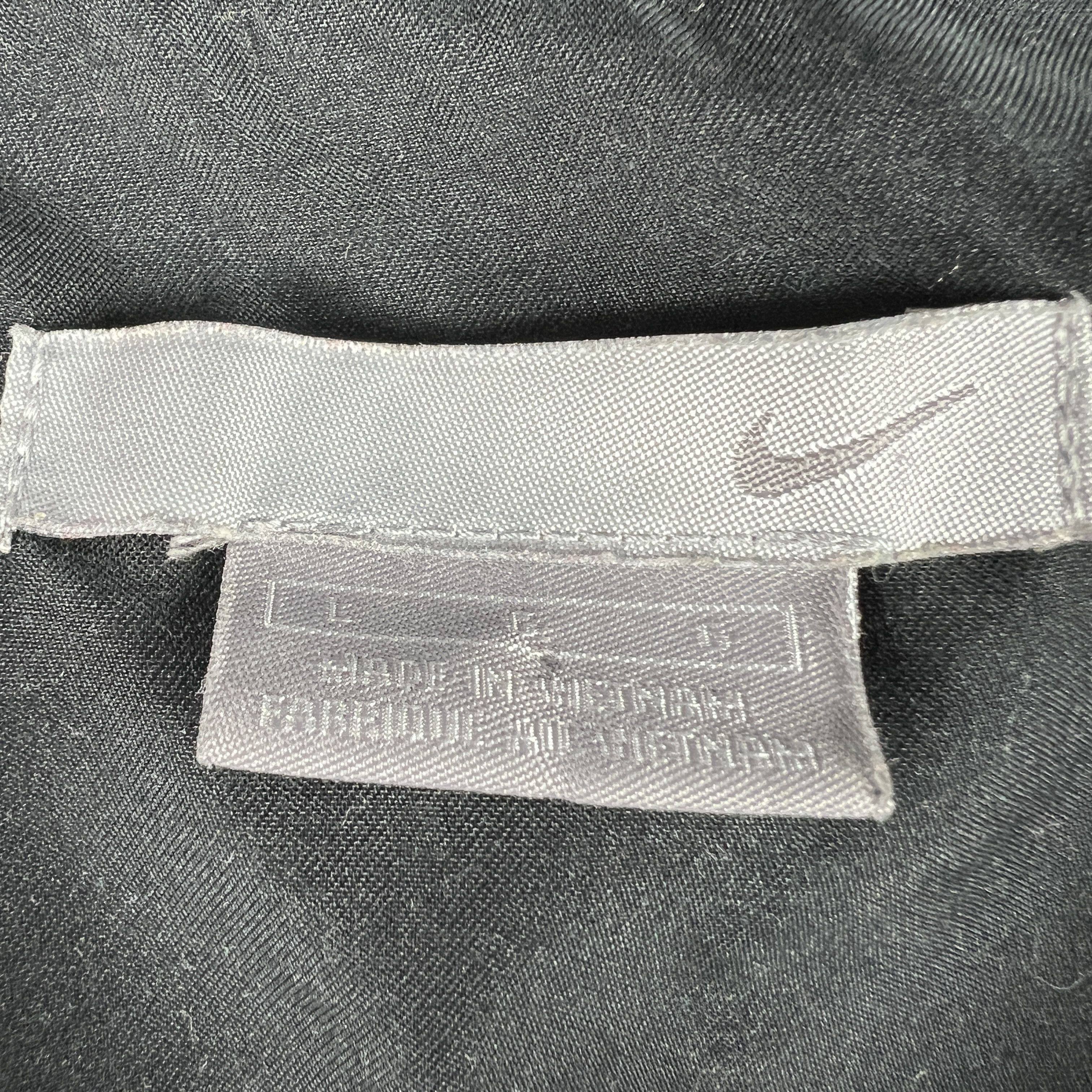 Nike Y2K Nike Track Jacket Black Grey Striped FullZip Long Sleeve Size US L / EU 52-54 / 3 - 10 Thumbnail