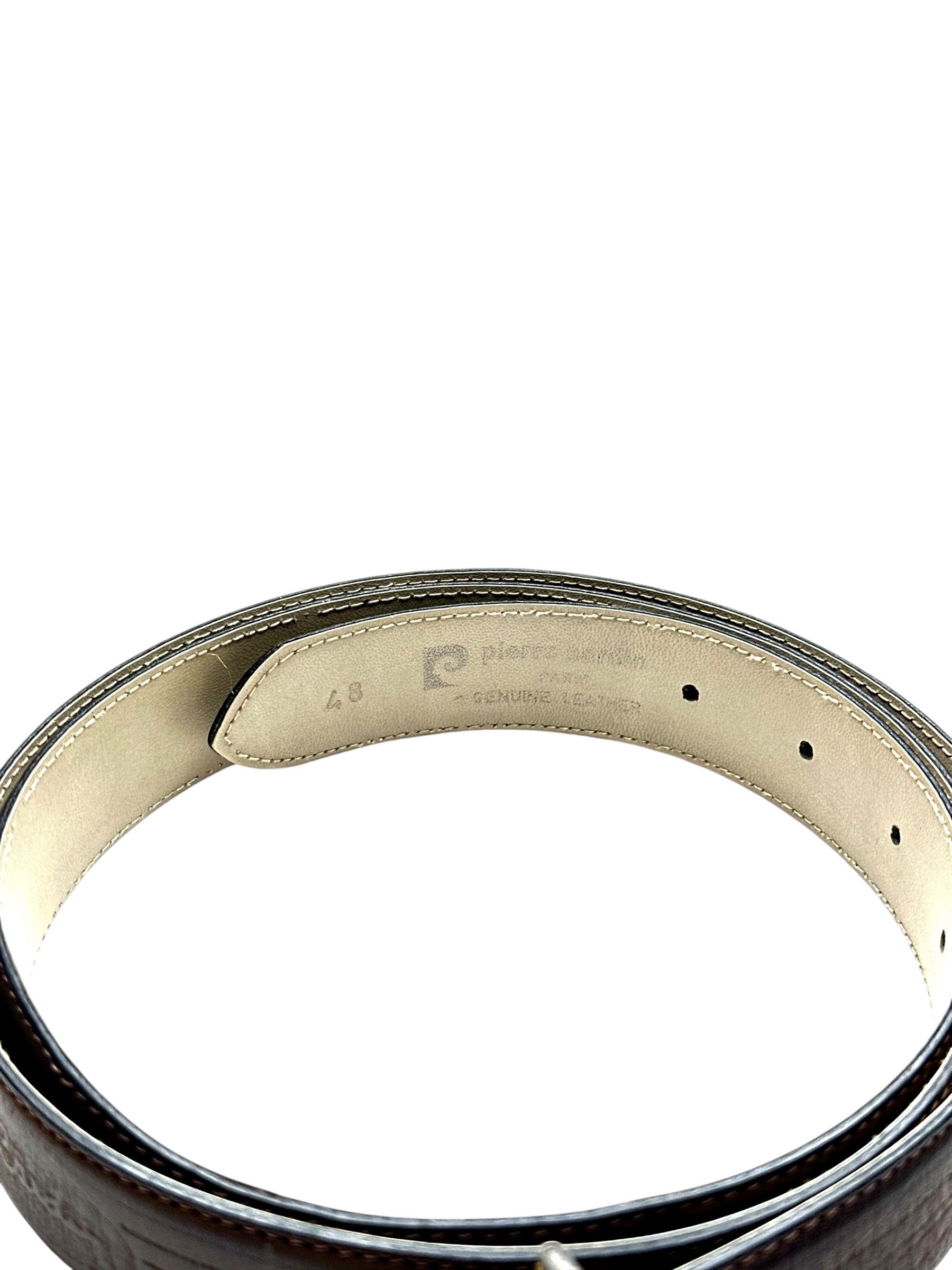 Pierre Cardin Pierre Cardin Leather Gold Buckle Belt Size ONE SIZE - 3 Thumbnail