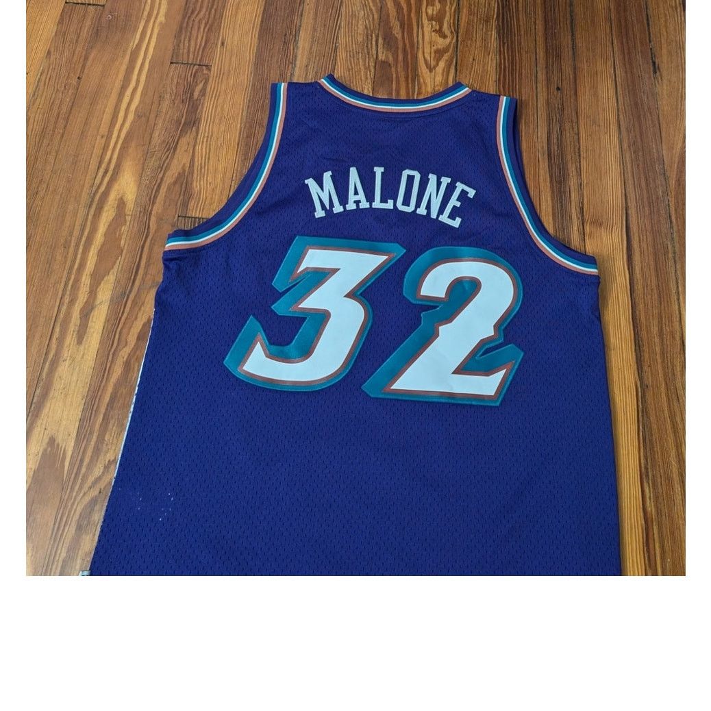 Adidas Adidas Utah Jazz Karl Malone Soul Swingman Jersey Mens Large Size US L / EU 52-54 / 3 - 4 Thumbnail