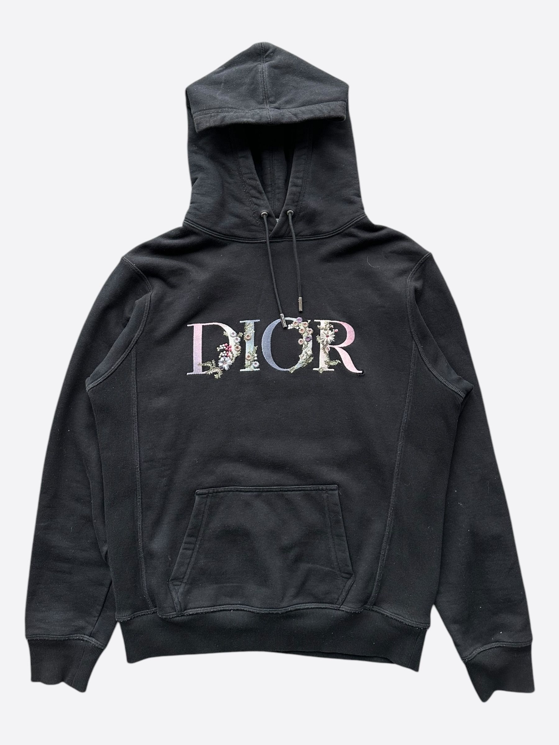 Dior Dior Black Multicolor Floral Embroidered Logo Sweater Size US XS / EU 42 / 0 - 1 Thumbnail