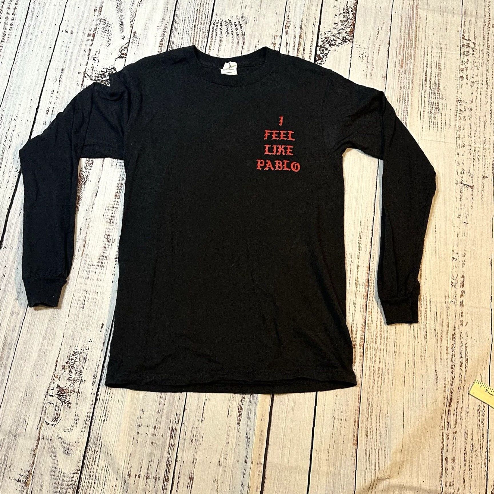 Delta Kanye West I Feel Like Pablo Long Sleeve Shirt Delta Pro Cotton Adult Small Shirt Unisex Adults S Multicolor 90s Band Hip Hop Music Mens Size US S / EU 44-46 / 1 - 2 Thumbnail