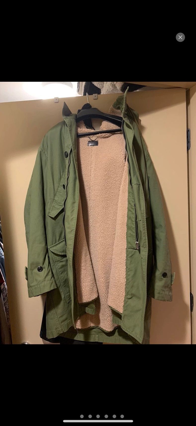 Saint Laurent Paris saint Laurent parisArmy green lambswool coat 2503-Nextarro Size US XL / EU 56 / 4 - 1 Thumbnail