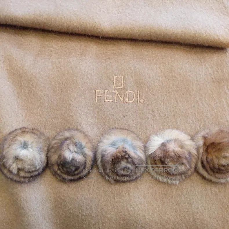 Fendi Fendi size 172x47cm Cashmere Scarf Size ONE SIZE - 5 Thumbnail