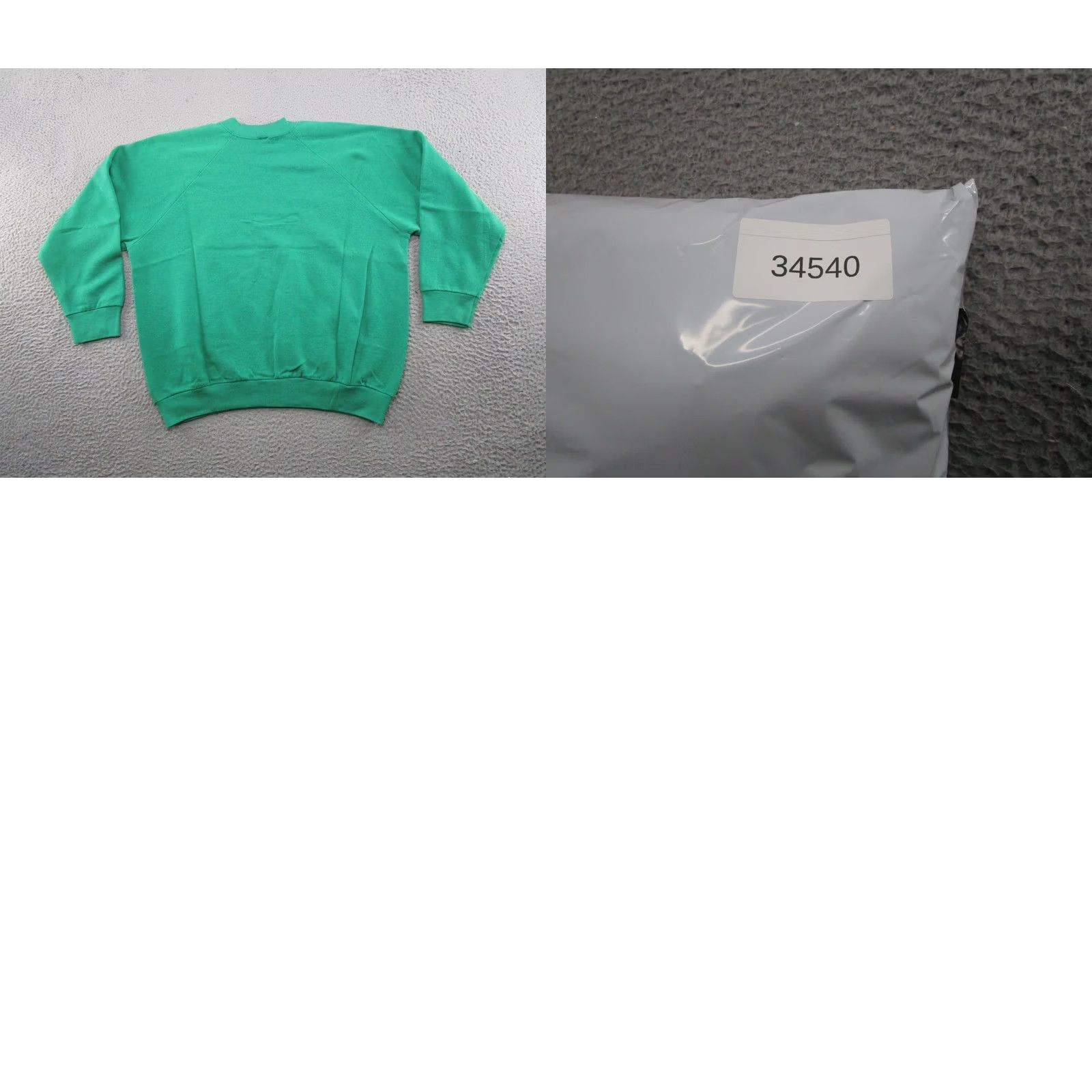 Fruit Of The Loom VINTAGE Fruit of the Loom Green Raglan Crew Neck XL Sweatshirt Men 80s 90s Size US XL / EU 56 / 4 - 8 Thumbnail