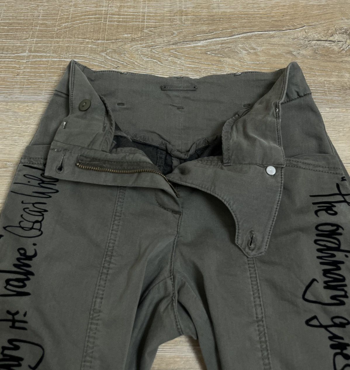 Annette Gortz Anette Görtz Painted Olive Trousers Size 24" / US 00 / IT 34 - 7 Thumbnail