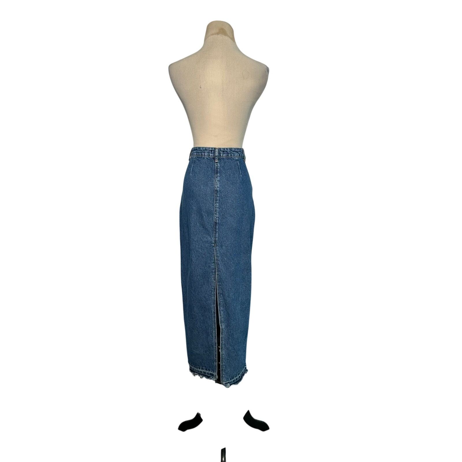 Missguided Missguided blue maxi pencil jean skirt size 6 Size 27" / US 4 / IT 40 - 9 Thumbnail