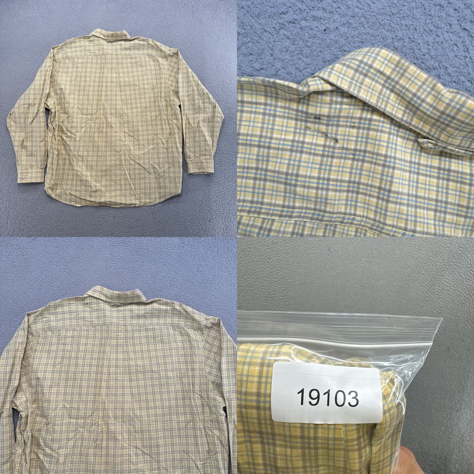 Eddie Bauer Eddie Bauer Shirt Mens 2XL Yellow Plaid Long Sleeve Button-Up Cotton Shirt Casual Outdoor Colorful Size US XXL / EU 58 / 5 - 8 Thumbnail
