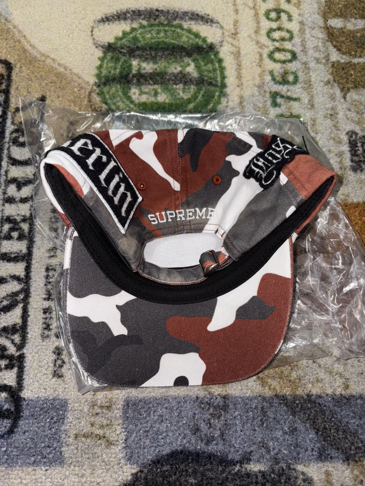 Supreme Supreme City Patches 6-Panel Hat Red Camo Size ONE SIZE - 4 Thumbnail