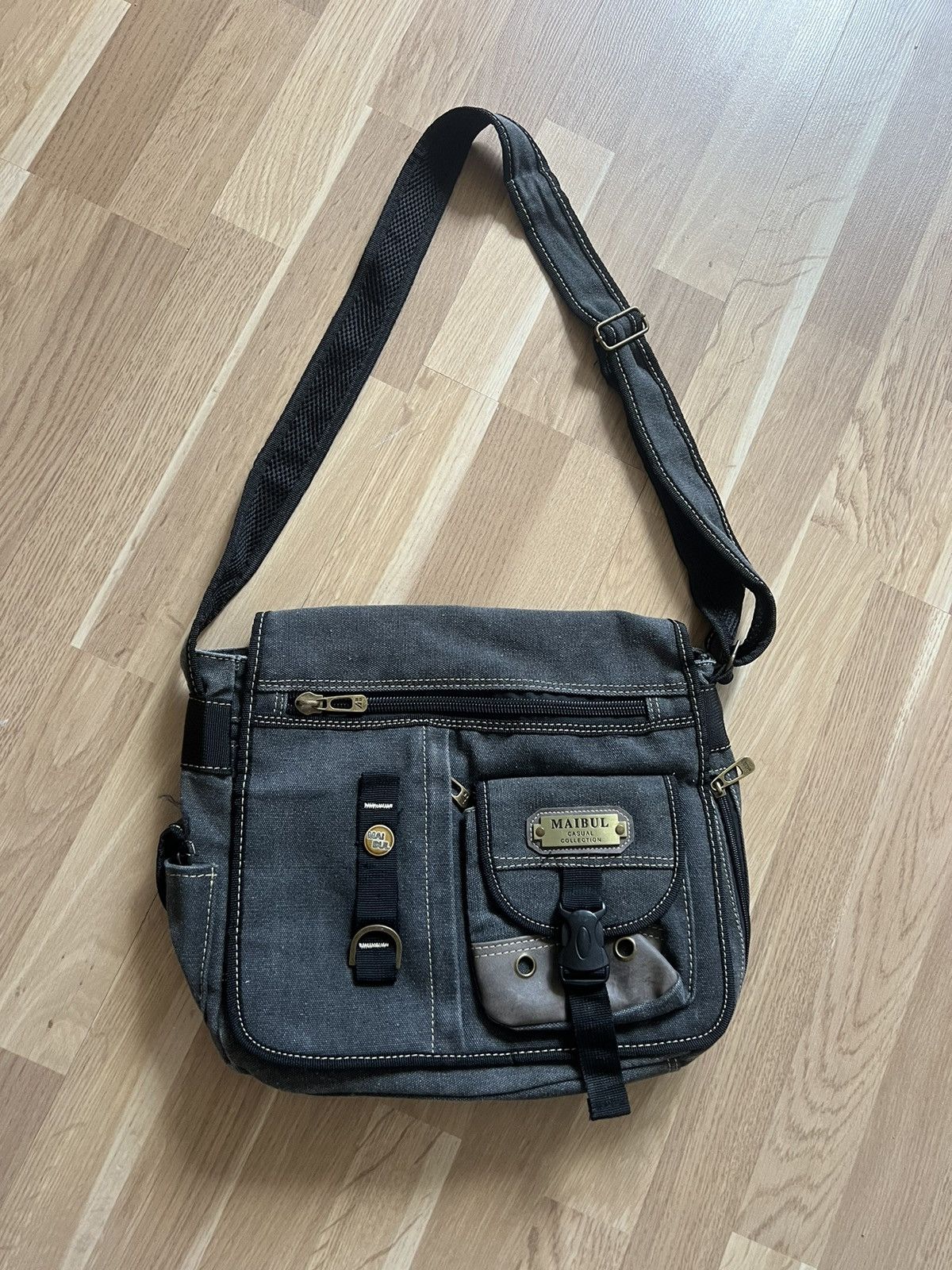 Vintage Vintage diesel style military avant garde messenger bag 90s Size ONE SIZE - 2 Thumbnail