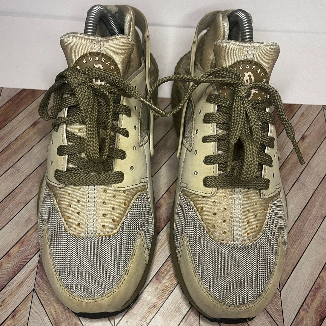 Nike Nike Air Huarache Running Sneakers Light Bone/Olive US 8 Size US 8 / EU 41 - 5 Thumbnail