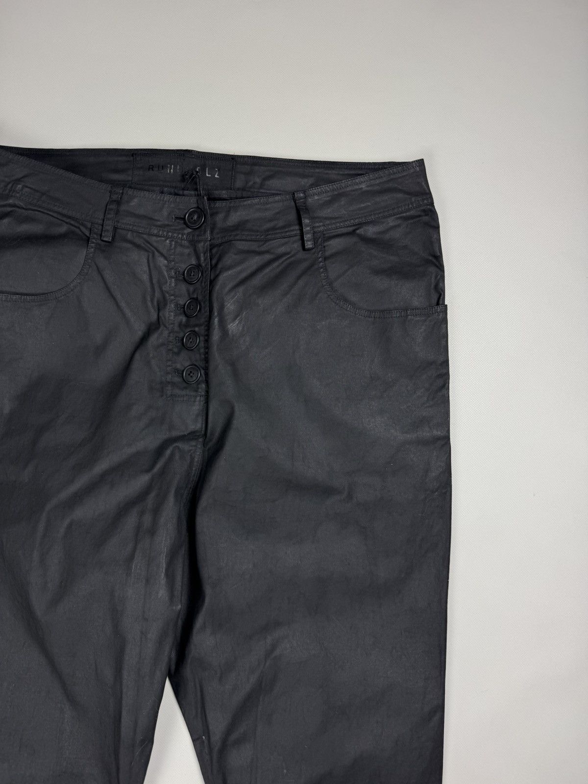 Rundholz BNWT! Rundholz Dip Coated Cotton Drop Crotch Pants Trousers Size 28" / US 6 / IT 42 - 7 Thumbnail