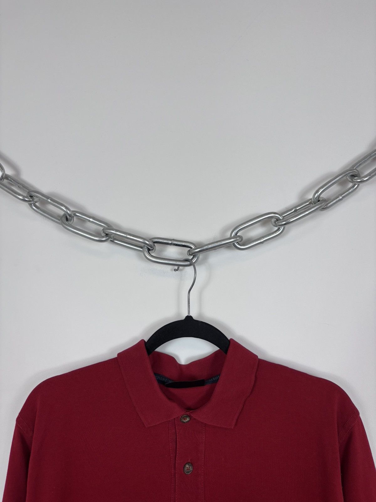 Valentino Valentino Sport Vintage Men’s Red Long Sleeve Polo Shirt Size US M / EU 48-50 / 2 - 3 Thumbnail